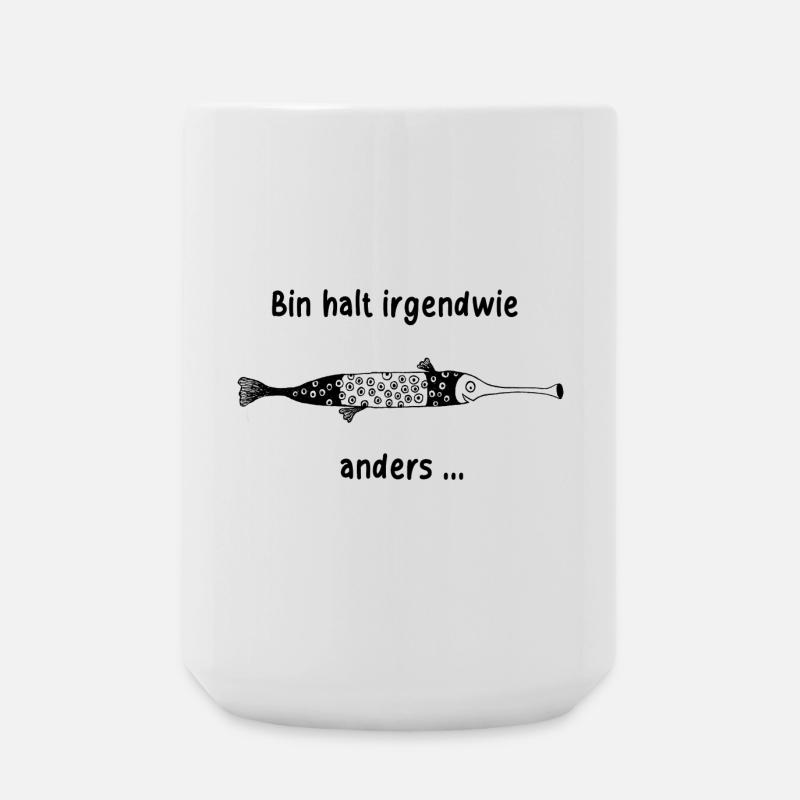 Bin halt irgendwie anders ... - Große Tasse 440 ml - Weiß