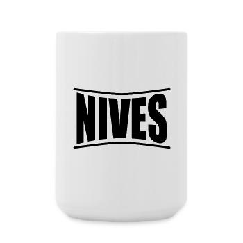 Nives t-shirt t-shirt idée cadeau - Grande tasse 440 ml - blanc - Devant