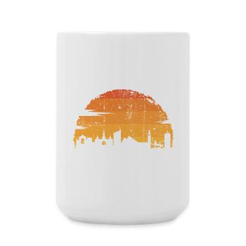 Sunset Skyline Rider - Große Tasse 440 ml - Weiß - Vorne
