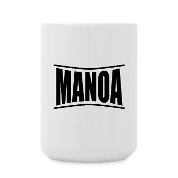 t-shirt name Manoa t-shirt gift idea - Large Mug 440 ml - white - Front