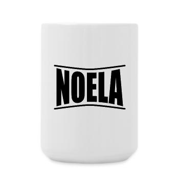 t-shirt Noela t-shirt idée cadeau - Grande tasse 440 ml - blanc - Devant