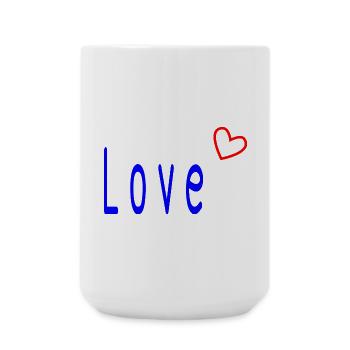VALENTINSTAG. Junggesellinnenabschied. ICH LIEBE DICH. ICH LIEBE DICH. LIEBE - Große Tasse 440 ml - Weiß - Vorne