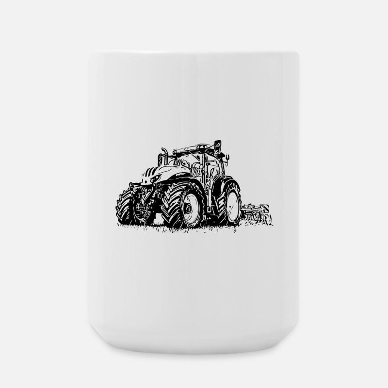 Traktor Steyr 6145 - Große Tasse 440 ml - Weiß
