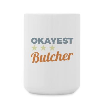 Durchschnittlicher Metzger - Große Tasse 440 ml - Weiß - Vorne