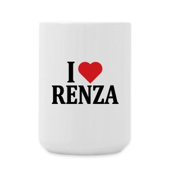 t-shirt I love Renza t-shirt gift idea - Large Mug 440 ml - white - Front