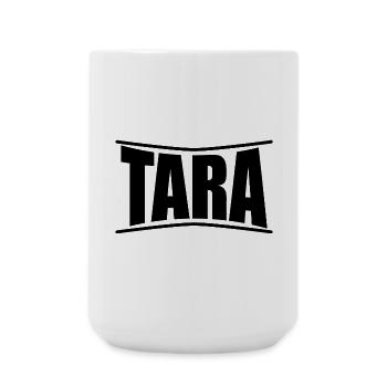 t-shirt Tara t-shirt idée cadeau - Grande tasse 440 ml - blanc - Devant
