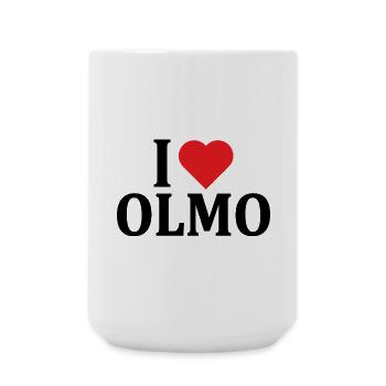 T-Shirt I love Elm T-Shirt Geschenkidee - Große Tasse 440 ml - Weiß - Vorne