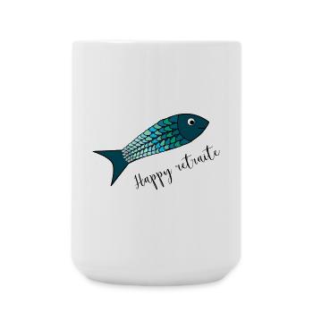 RETIREMENT. COLLEAGUE. RETIREMENT. RETIRED. RETIREMENT. - Large Mug 440 ml - white - Front