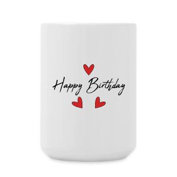 ALLES GUTE ZUM GEBURTSTAG. ALLES GUTE ZUM GEBURTSTAG. JAHRESTAG. - Große Tasse 440 ml - Weiß - Vorne
