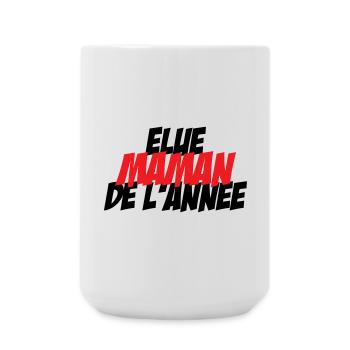 élue Maman de l'année - Grande tasse 440 ml - blanc - Devant