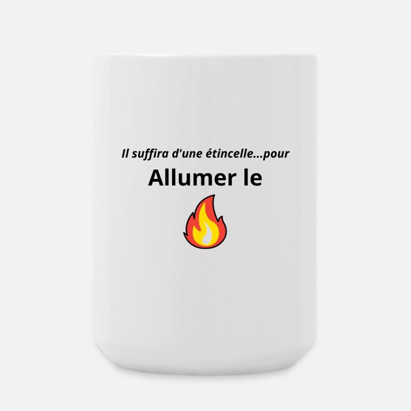 Allumer le feu chanson - Grande tasse 440 ml - blanc