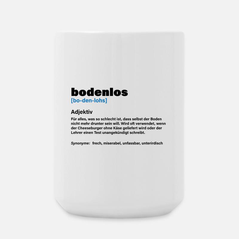 Bottomless – When it's really too much - Large Mug 440 ml - white