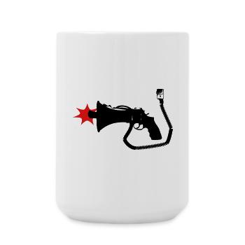 Phoneshot - Große Tasse 440 ml - Weiß - Vorne