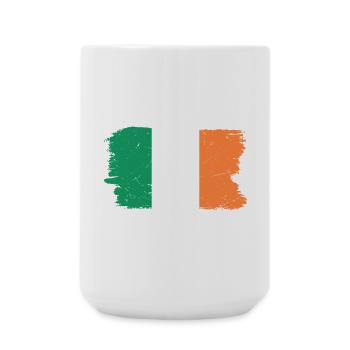 Drapeau néerlandais coups de pinceau - Grande tasse 440 ml - blanc - Devant