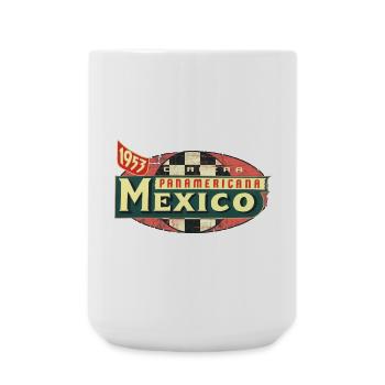Panamericana 1953 - ikonisches Rennsport Design - Große Tasse 440 ml - Weiß - Vorne