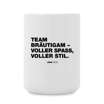 Bachelor party: Team Bräutigam (bachelor party) - Large Mug 440 ml - white - Front