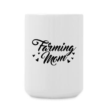 Bauernhof Mutter - Große Tasse 440 ml - Weiß - Vorne