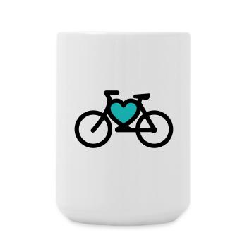 i ike mon vélo - Grande tasse 440 ml - blanc - Devant