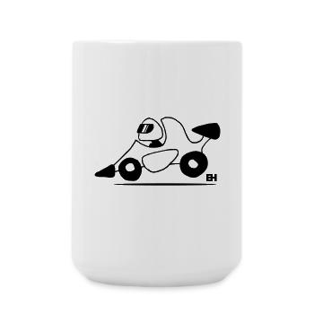 Race car - Large Mug 440 ml - white - Front