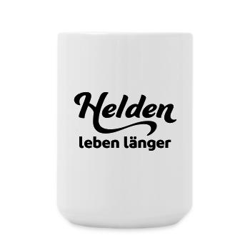 helden - Große Tasse 440 ml - Weiß - Vorne