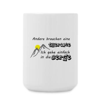 Mountain therapy - Large Mug 440 ml - white - Front