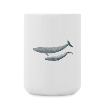 Blue Whale - Blue Whale - Baleine bleue - Grande tasse 440 ml - blanc - Devant