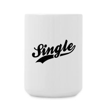 Single - Large Mug 440 ml - white - Front