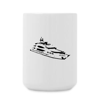 motoryacht - Large Mug 440 ml - white - Front