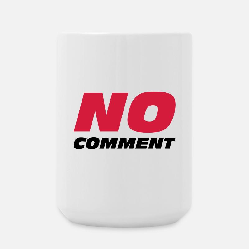 No Comment - Große Tasse 440 ml - Weiß