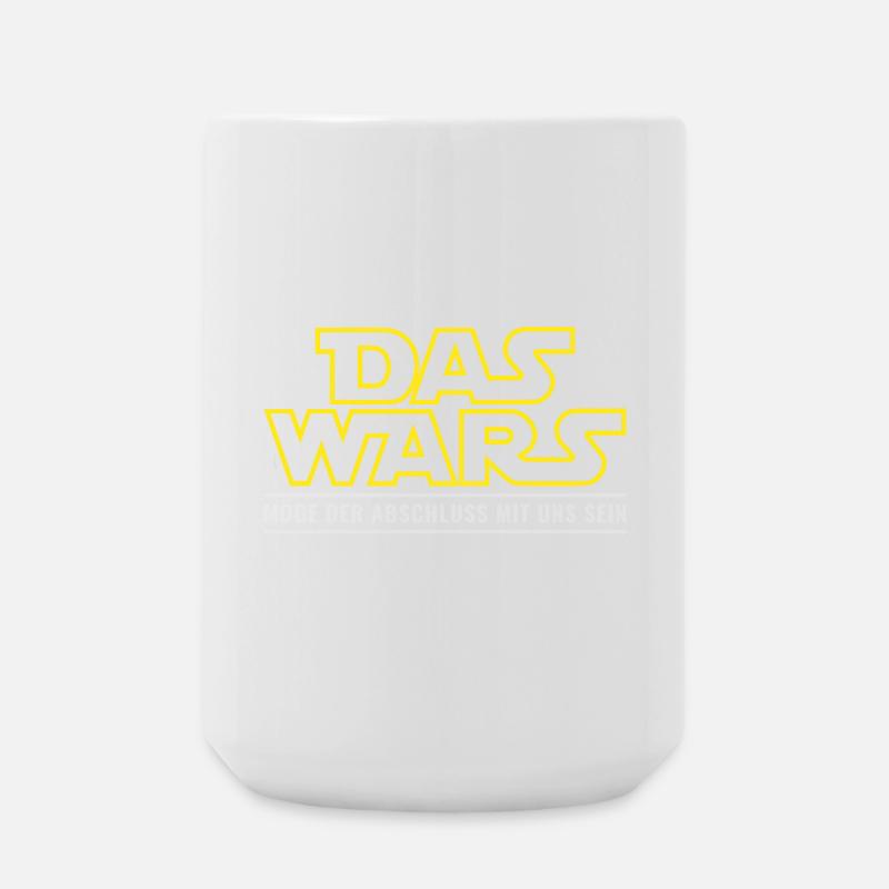Abschluss Das wars Möge der Abschluss mit uns sein - Große Tasse 440 ml - Weiß