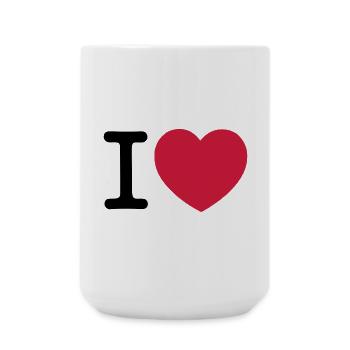 I Love... - Large Mug 440 ml - white - Front