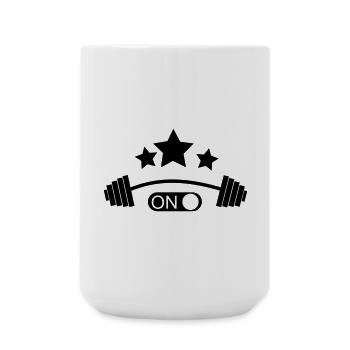Bizeps - Große Tasse 440 ml - Weiß - Vorne
