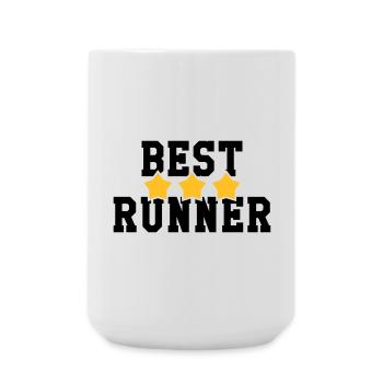 Course à Pied / Running / Jogging / Coureur - Grande tasse 440 ml - blanc - Devant