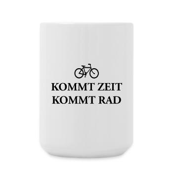Kommt Zeit Rad - Große Tasse 440 ml - Weiß - Vorne