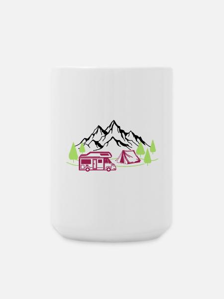 Vacances à la montagne - Grande tasse 440 ml - blanc