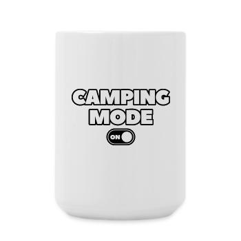 Camping mode on - Grande tasse 440 ml - blanc - Devant