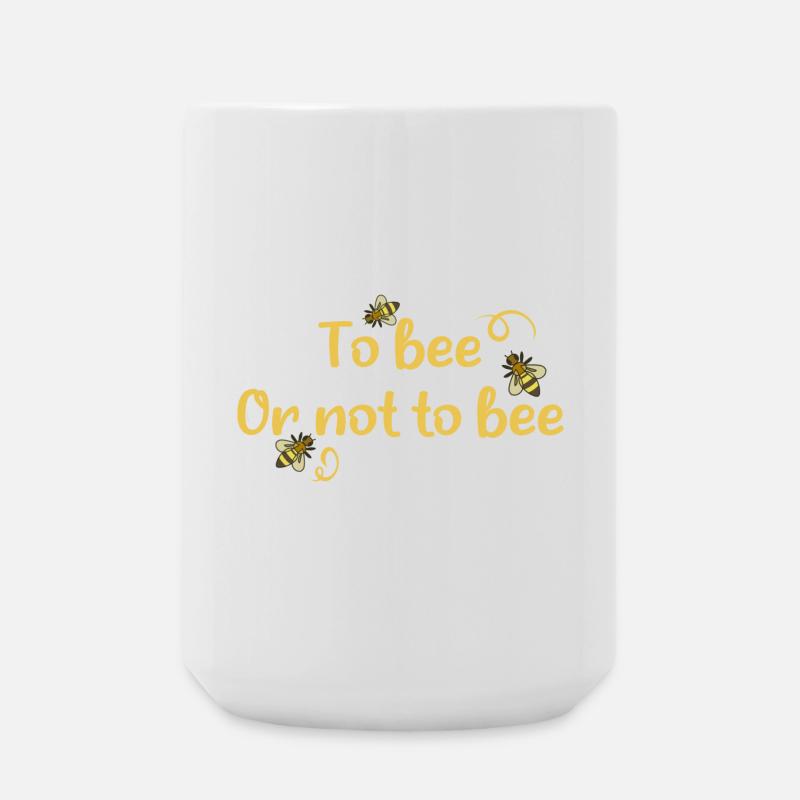 to bee or not to bee - Large Mug 440 ml - white