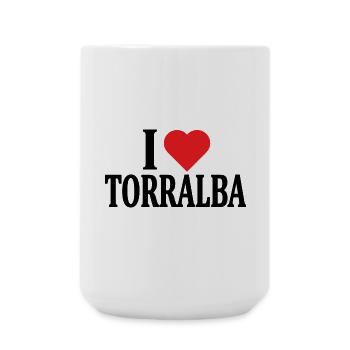 t-shirt Io amo Torralba t-shirt Sardegna - Large Mug 440 ml - white - Front