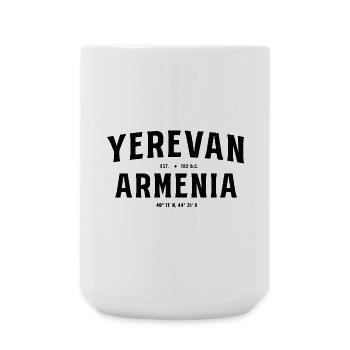 Yerevan Armenia Design with Foundation Year and Koor - Large Mug 440 ml - white - Front