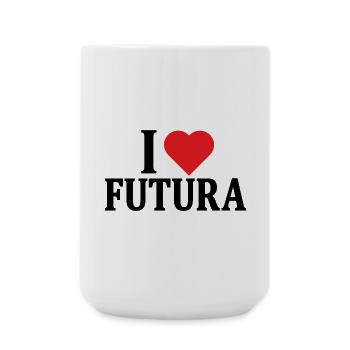 t-shirt J’adore l’idée cadeau du t-shirt Futura - Grande tasse 440 ml - blanc - Devant