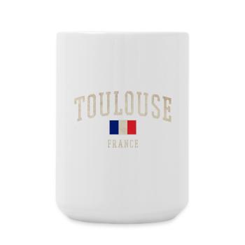 Toulouse Vintage France - Large Mug 440 ml - white - Front