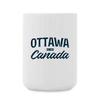Ottawa Canada Est1867 Vintage - Grande tasse 440 ml - blanc - Devant