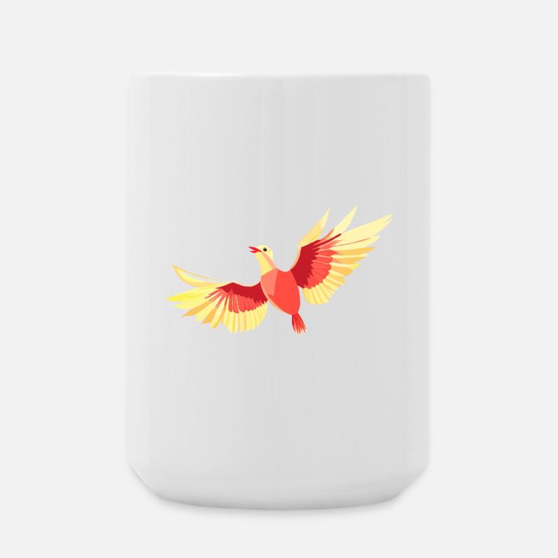 Oiseau planant dans le ciel - Grande tasse 440 ml - blanc