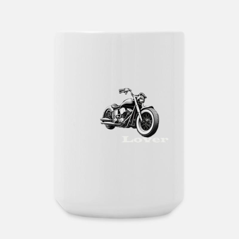 Bobber Lover weiß - Große Tasse 440 ml - Weiß