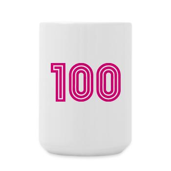 JOYEUX ANNIVERSAIRE. HAPPY BIRTHDAY. ANNIVERSAIRE. - Grande tasse 440 ml - blanc - Devant