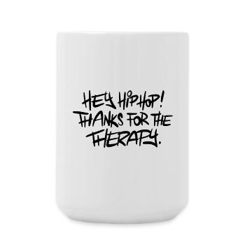 Hiphop Music Spruch - Große Tasse 440 ml - Weiß - Vorne