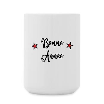 ALLES GUTE ZUM NEUEN JAHR. SILVESTER. BESTE WÜNSCHE - Große Tasse 440 ml - Weiß - Vorne