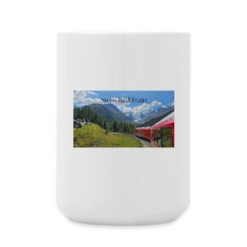 Swiss Red Train - Large Mug 440 ml - white - Front