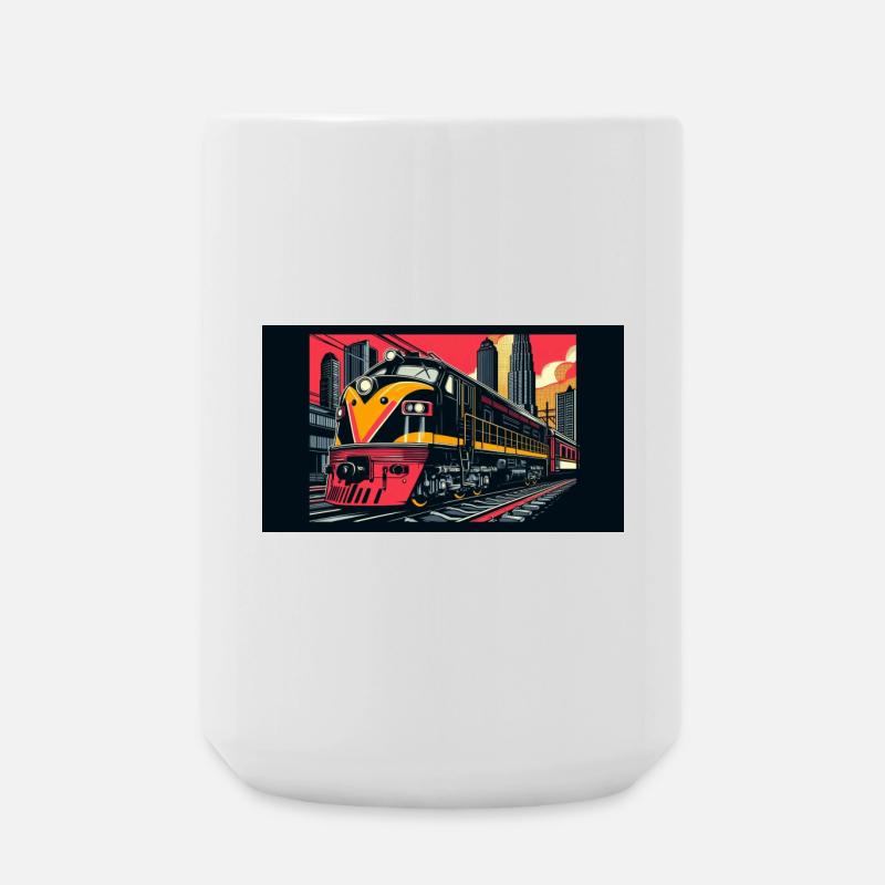 Train 1 4 - Large Mug 440 ml - white