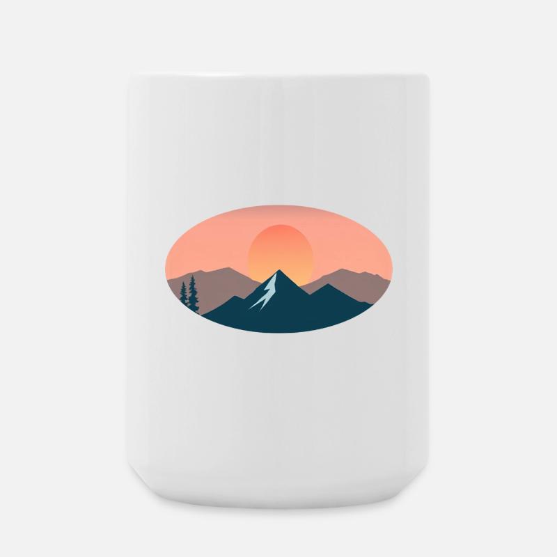 sun set - Grande tasse 440 ml - blanc